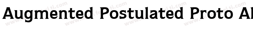 Augmented Postulated Proto Alphabet字体转换